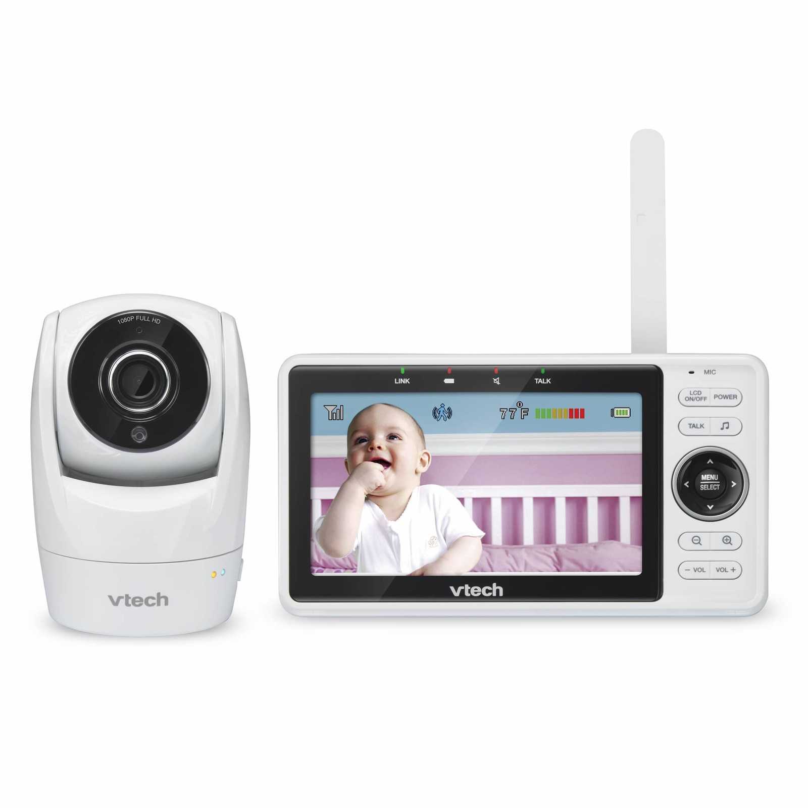 Vtech: Safe And Sound Wi-Fi 1080P Hd Pan & Tilt Video Baby Monitor