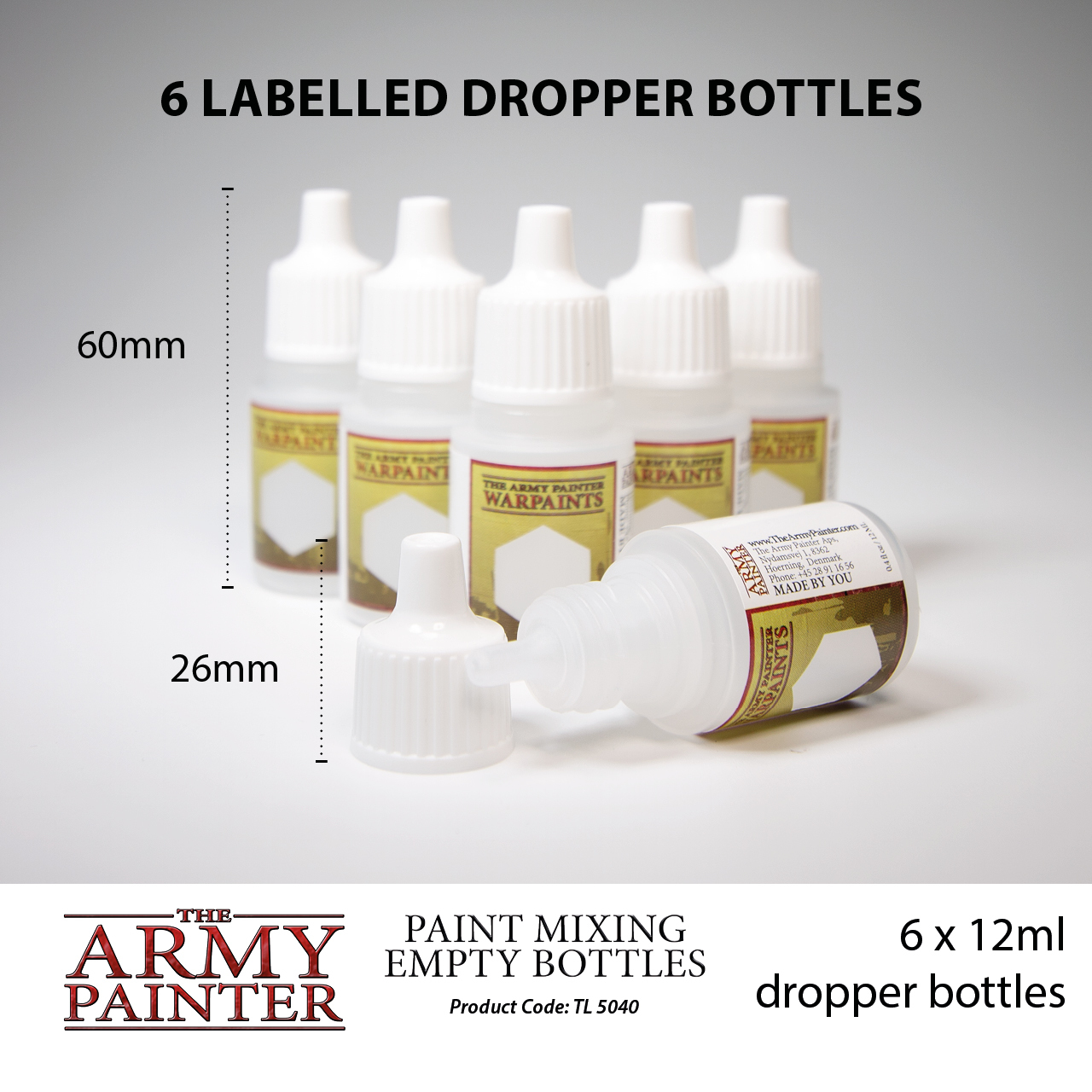 Army Painter Paint Mixing Empty Bottles image