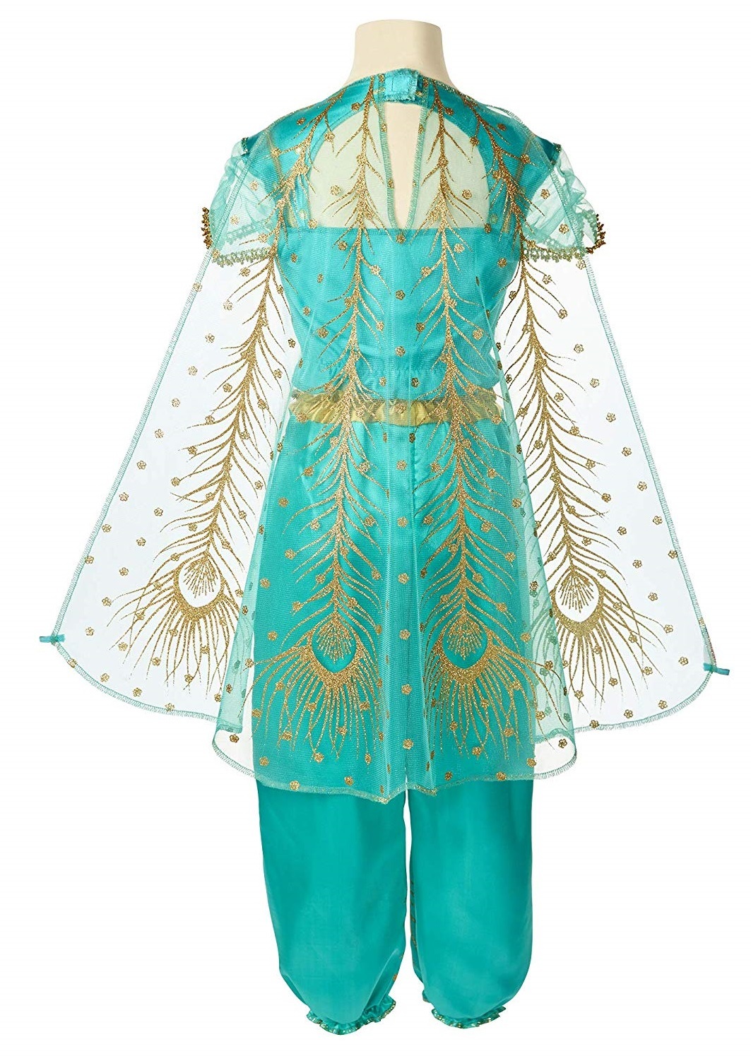 Disney's Aladdin: Princess Jasmine - Peacock Costume (Teal & Gold) image