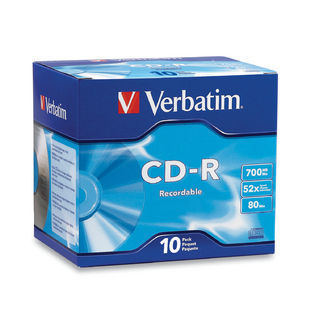 Verbatim CD-R 700MB 10Pk Jewel Case 52x