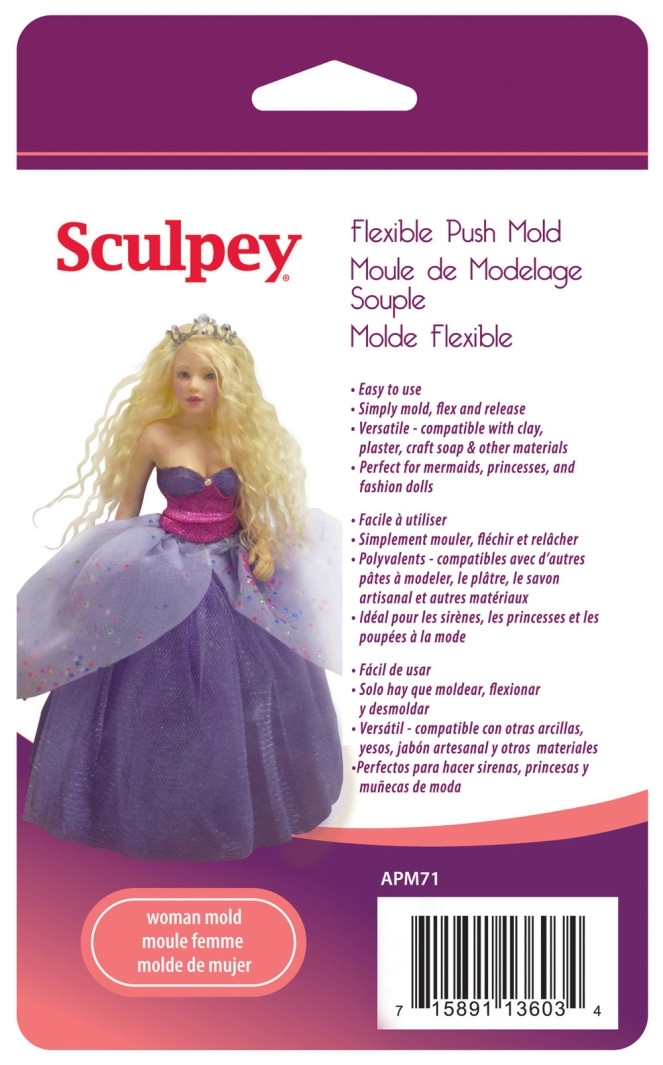 Sculpey Doll Molds - Woman Doll