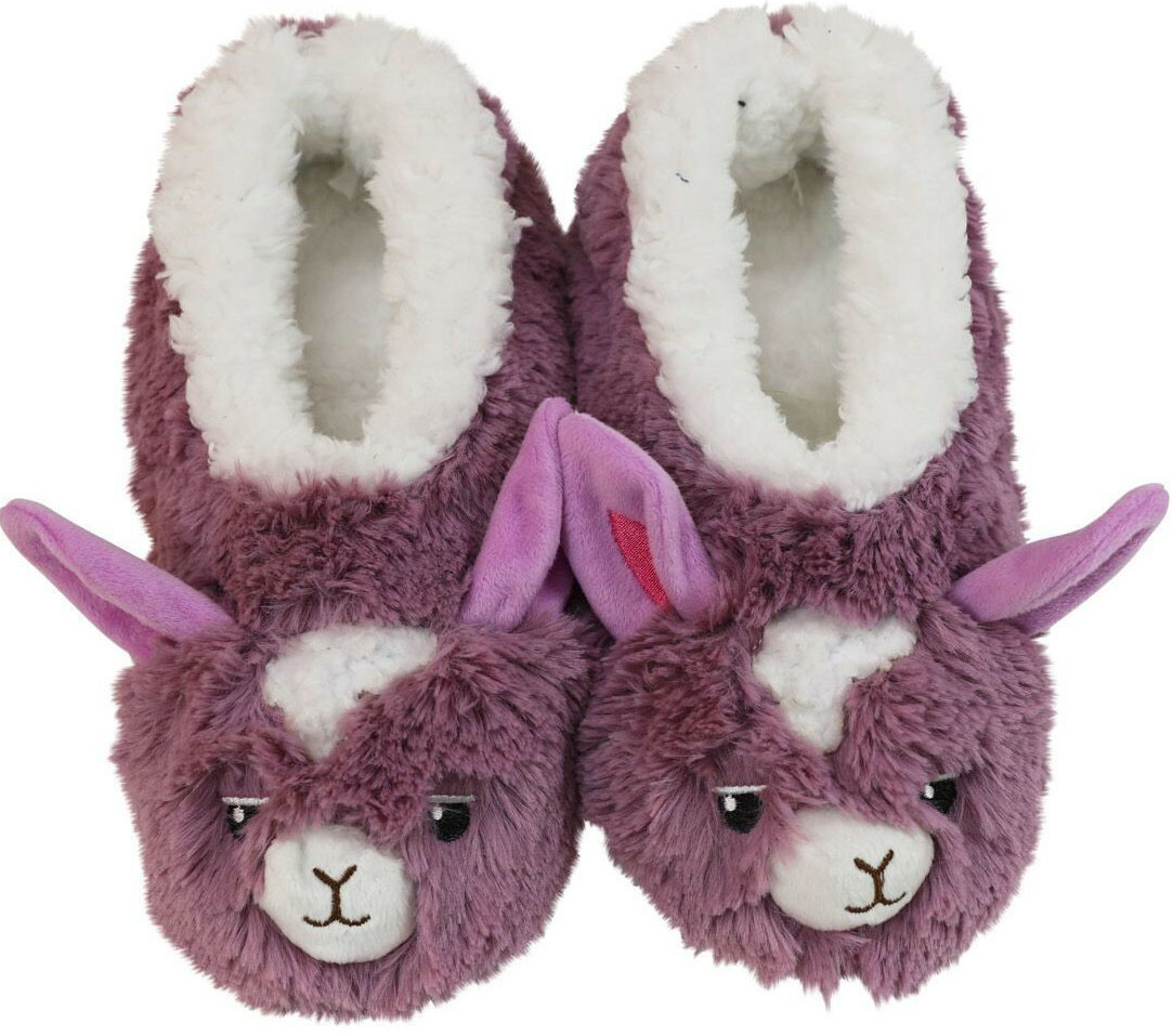 Slumbies Llama Furry Foot Pals Slippers (S)