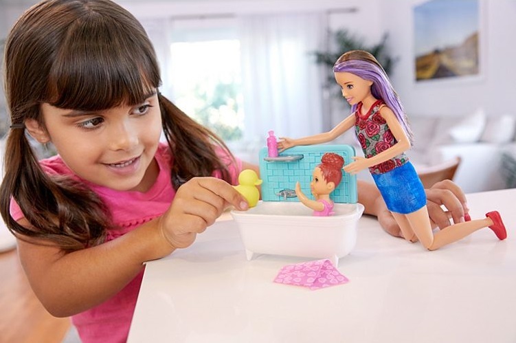 Buy Barbie: Bath Time - Doll & Playset at Mighty Ape NZ