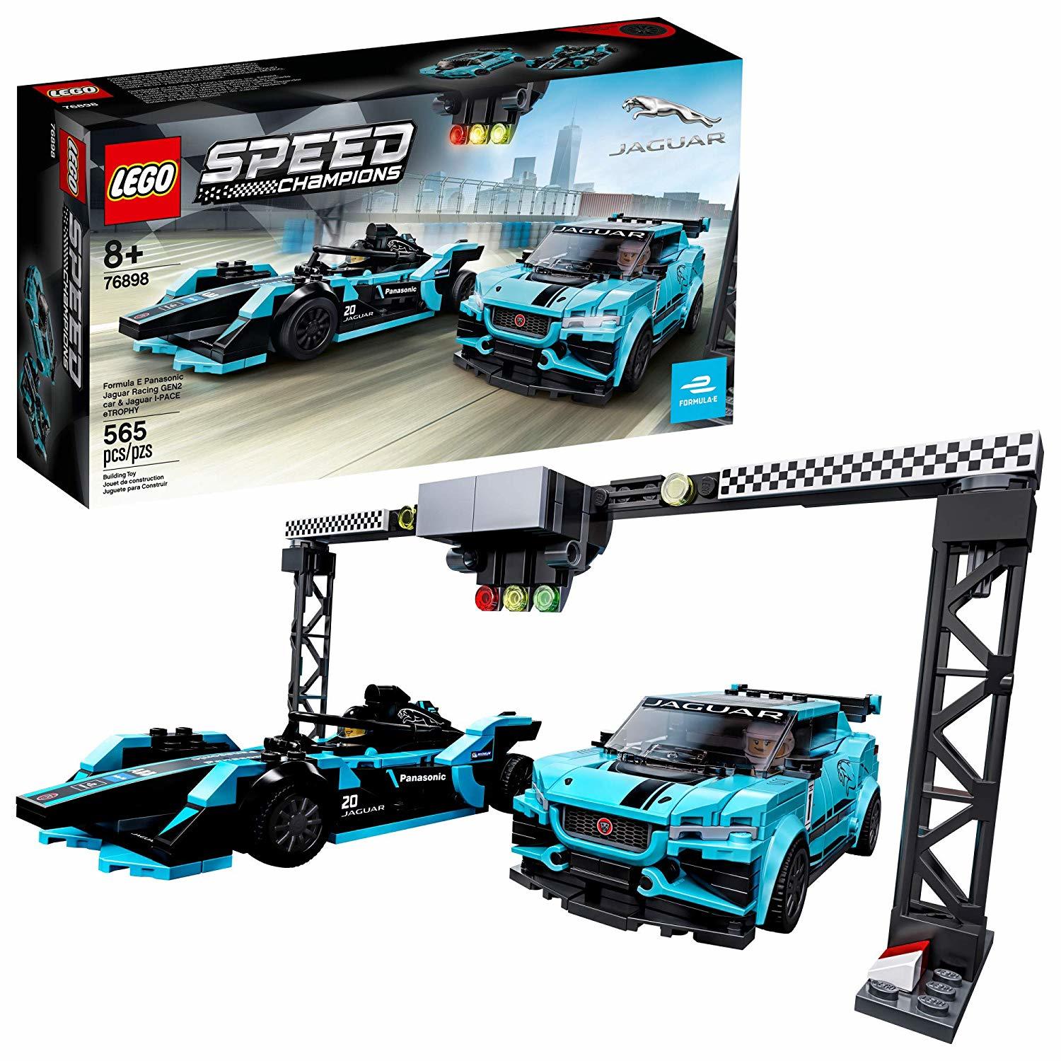LEGO Speed Champions: Formula E Panasonic Jaguar Racing GEN2 car & Jaguar I-PACE eTROPHY - (76898) image