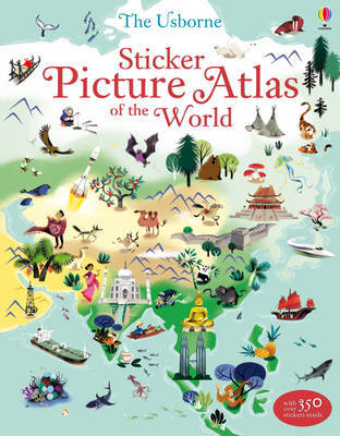 Sticker Picture Atlas of the World by Sam Baer