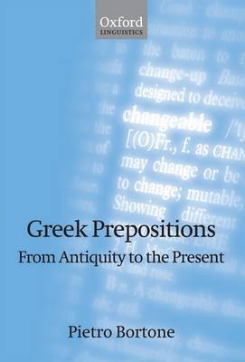 Greek Prepositions on Hardback by Pietro Bortone