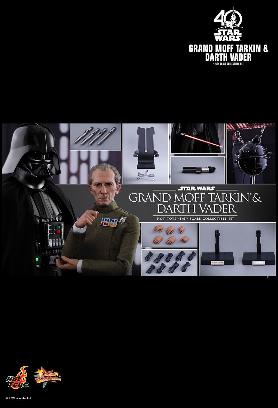 Star Wars: A New Hope - Grand Moff Tarkin & Darth Vader 12" Figure Set image