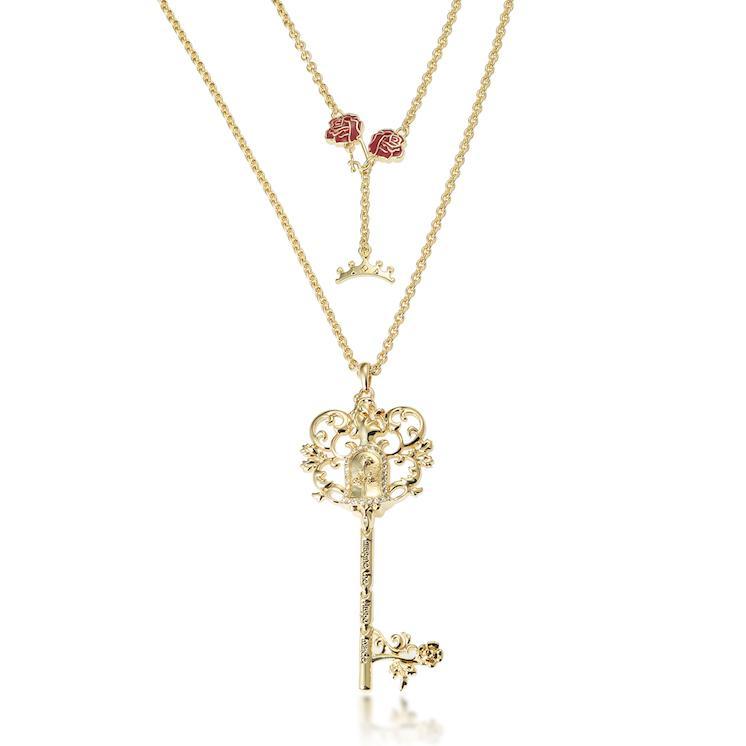 Couture Kingdom: Disney Princess Belle Necklace - Yellow Gold