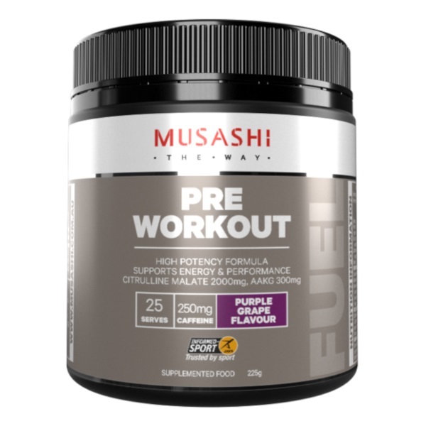 Musashi Pre-Workout - Purple Grape (225g) image