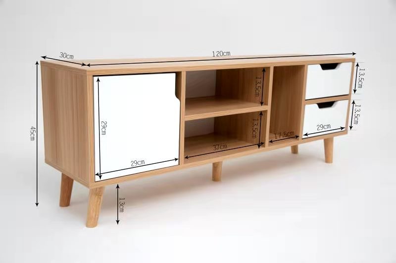 Nox 1.2M Entertainment Unit - White & Wood image