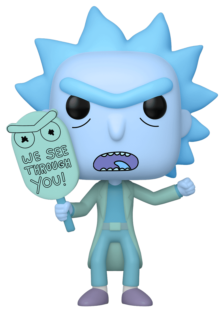 Rick & Morty - Hologram Rick (Glow) Pop! Vinyl Figure image
