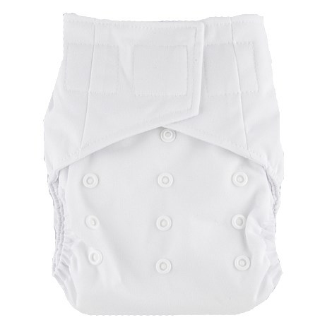 Snazzipants Pocket Reusable Nappy - White