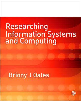Researching Information Systems and Computing by Briony J. Oates image