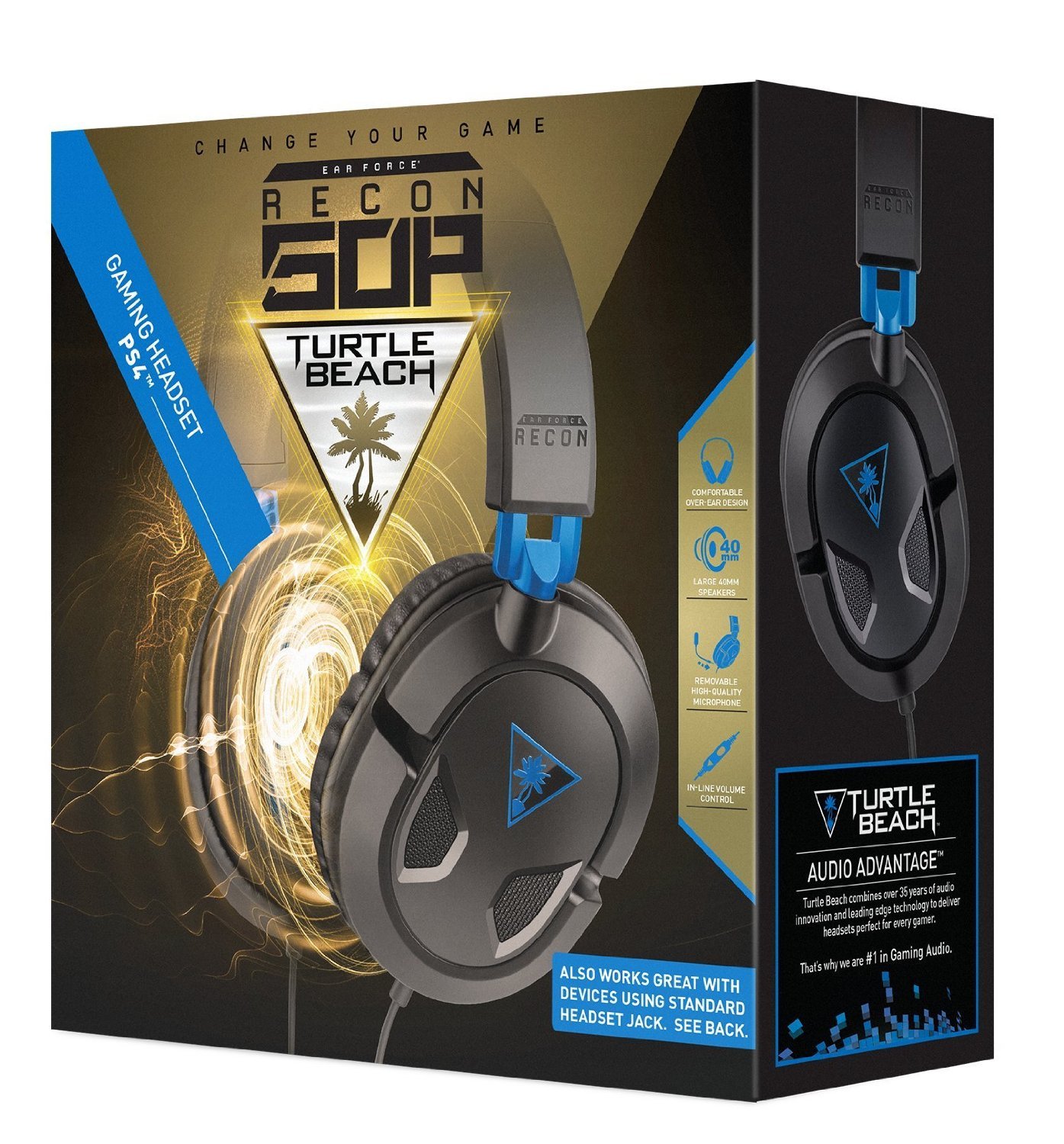Turtle Beach Ear Force Recon 50P Stereo Gaming Headset for PS4 image