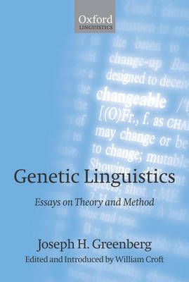 Genetic Linguistics by Joseph H. Greenberg image