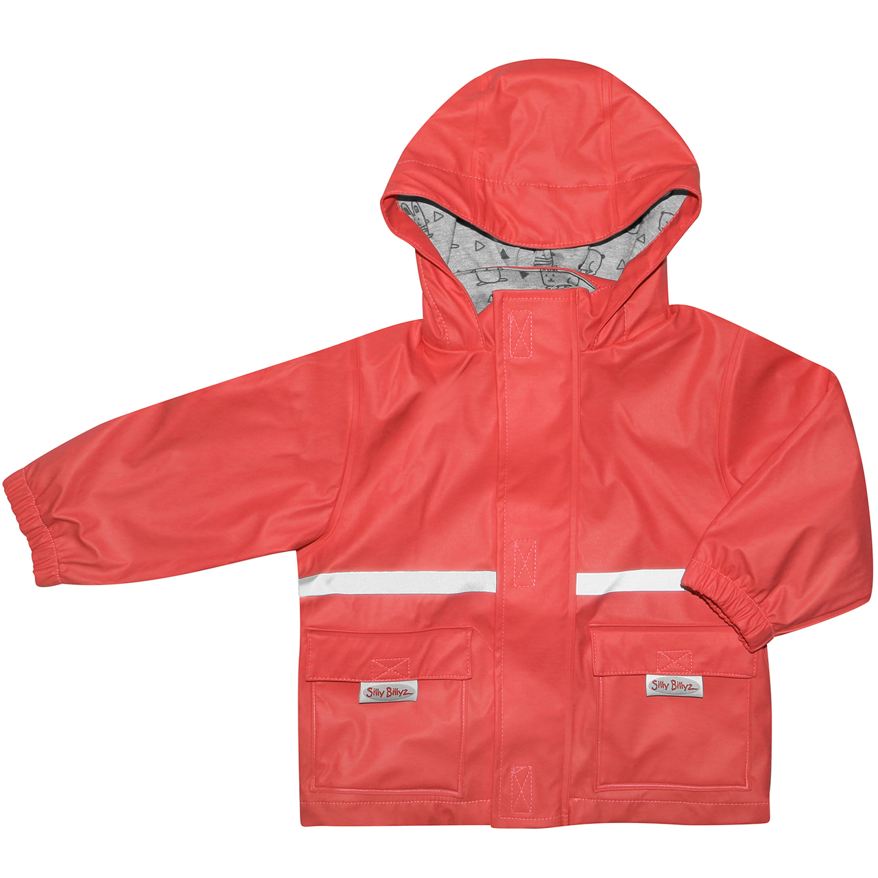 Silly Billyz Waterproof Jacket - Red (1-2 Yrs) image