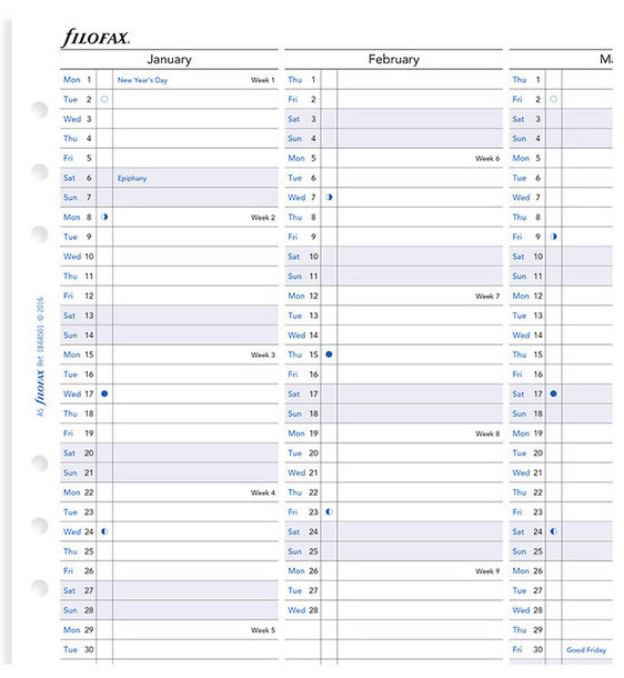 Buy Filofax A5 2022 Refill Year Planner at Mighty Ape NZ