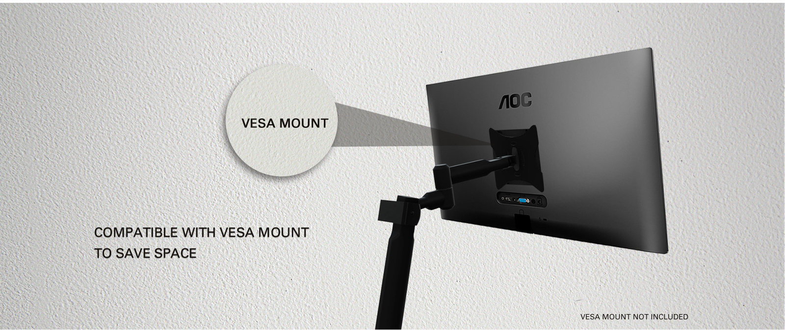 22" AOC 1080p 75Hz 6.5ms Gaming Monitor image