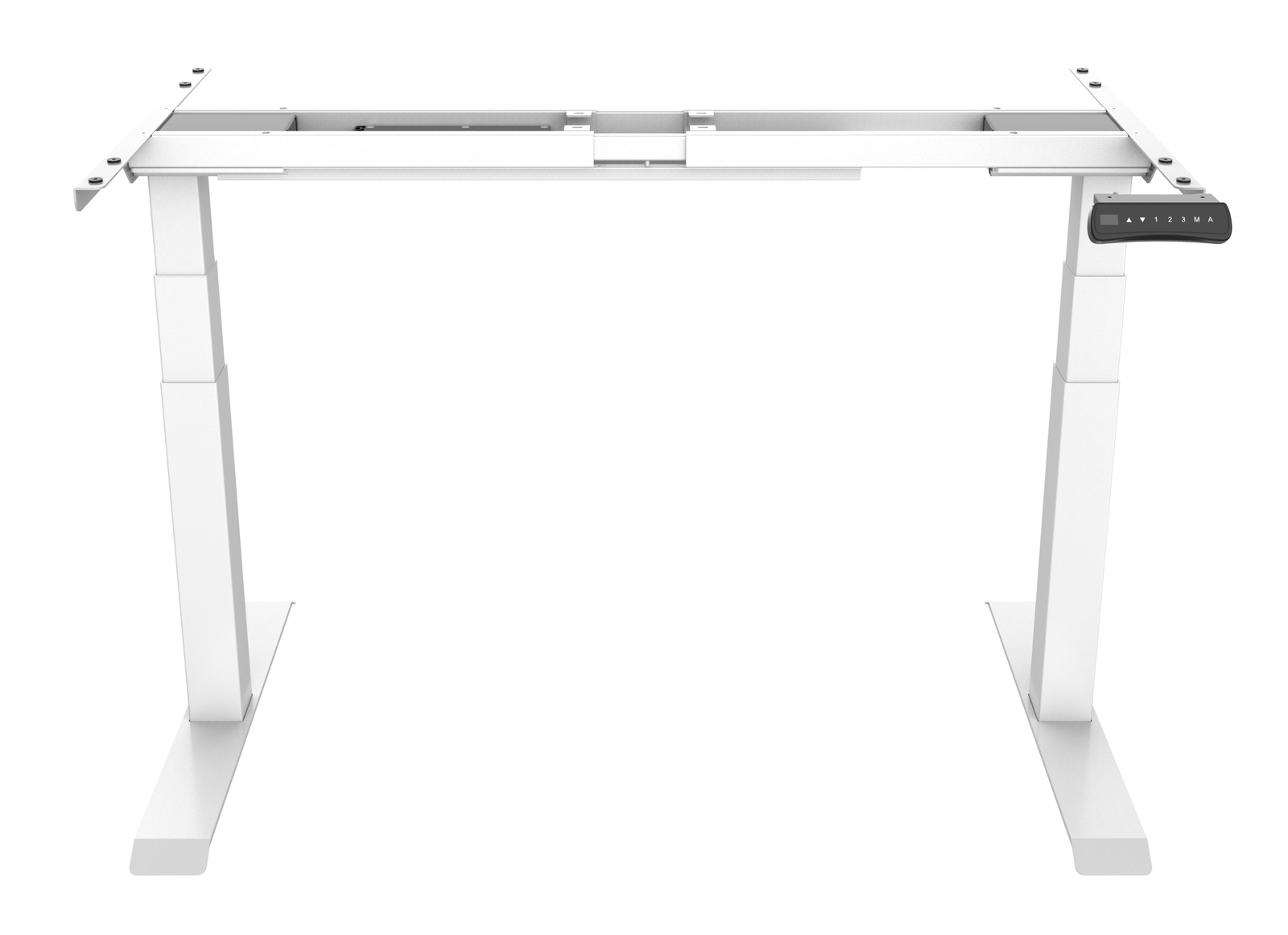 Gorilla Office: 3-Stage Motorised Height Adjustable Desk - White/White (1800 x 800mm) image