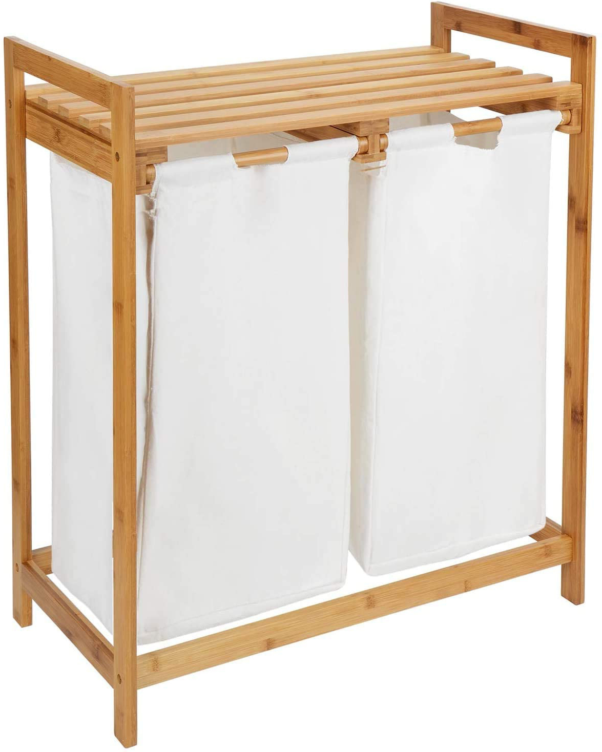 Bamboo Laundry Hamper Natural at Mighty Ape NZ