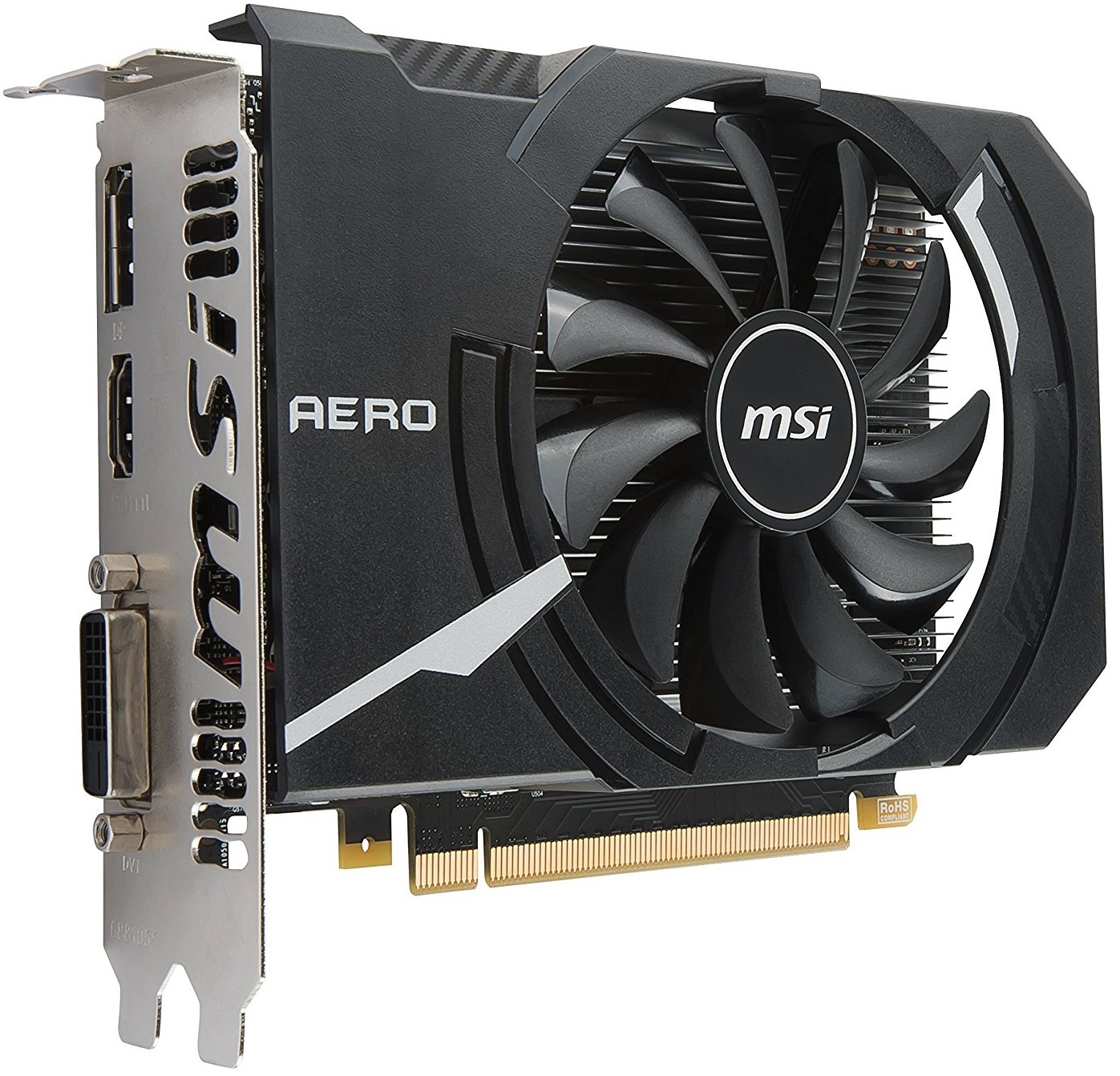 MSI GeForce GTX 1050 TI Aero 4GB OC V1 Graphics Card