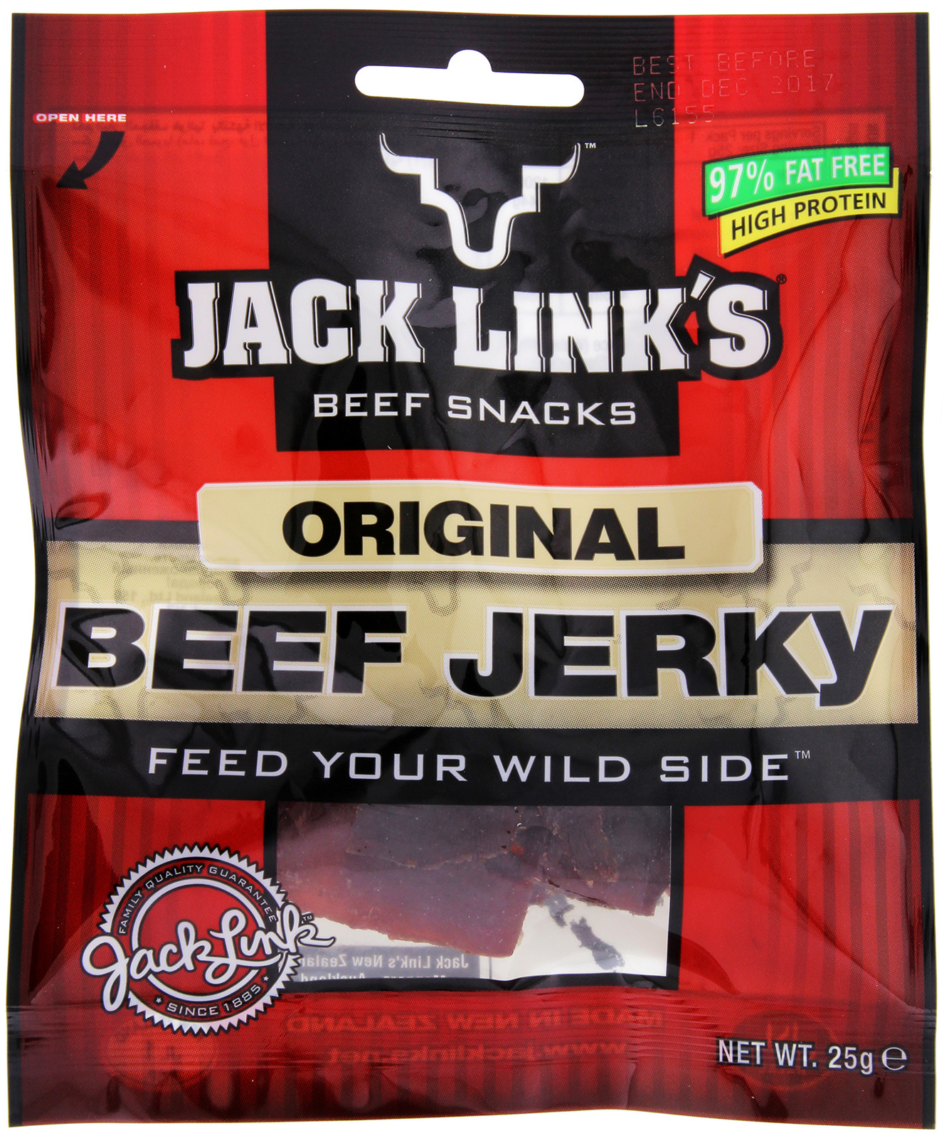 Jack Links Original Beef Jerky 25g (10 Pack) at Mighty Ape NZ
