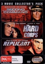 Second In Command / Hard Corps / Replicant - 3 Movie Collector's Pack (3 Disc Set) on DVD Second In Command / Hard Corps / Replicant - 3 Movie Collector's Pack (3 Disc Set) on DVD