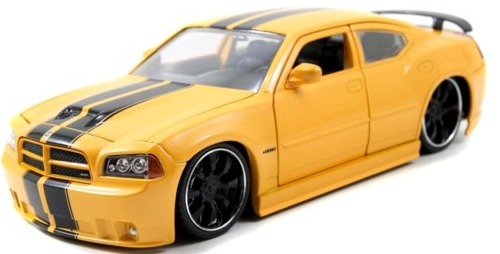 Jada: 1/24 Dodge Charger Srt8 2006 Diecast Model (Yellow) image