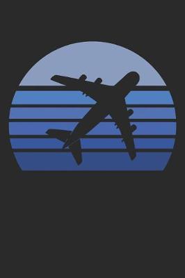 Retro Blue Airplane Silhouette by Nickolas D Publishing image