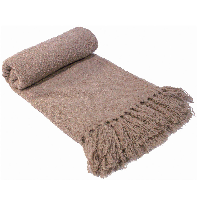 Bambury Boucle Throw Rug (Latte) image