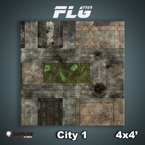 FLG City 1 Neoprene Gaming Mat (4x4) at Mighty Ape NZ