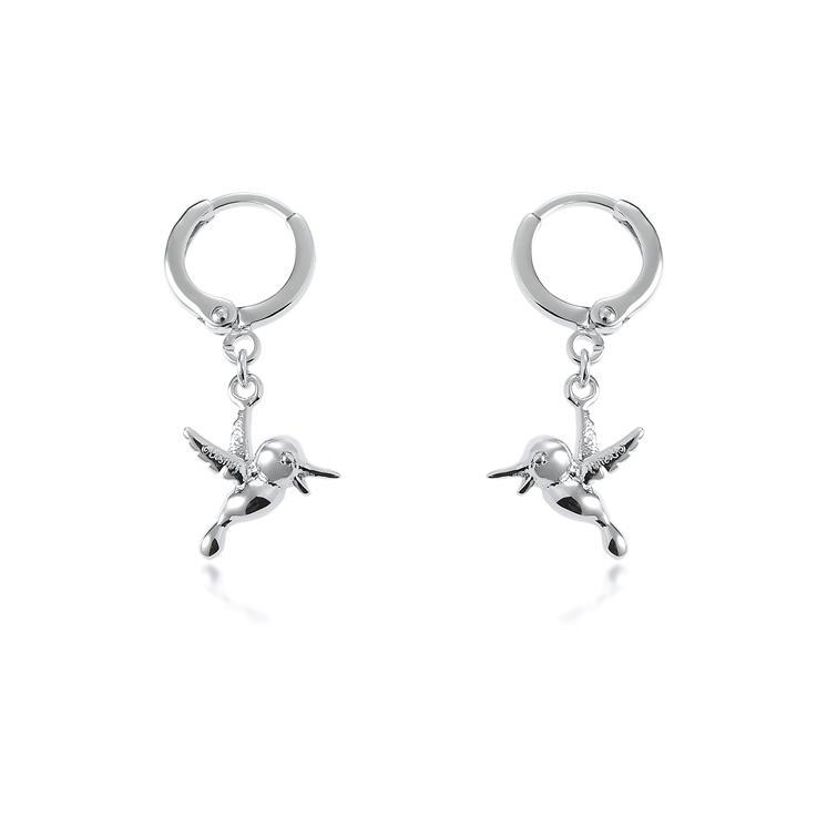Couture Kingdom: Disney Princess Pocahontas Flit Hook Earrings - White Gold image