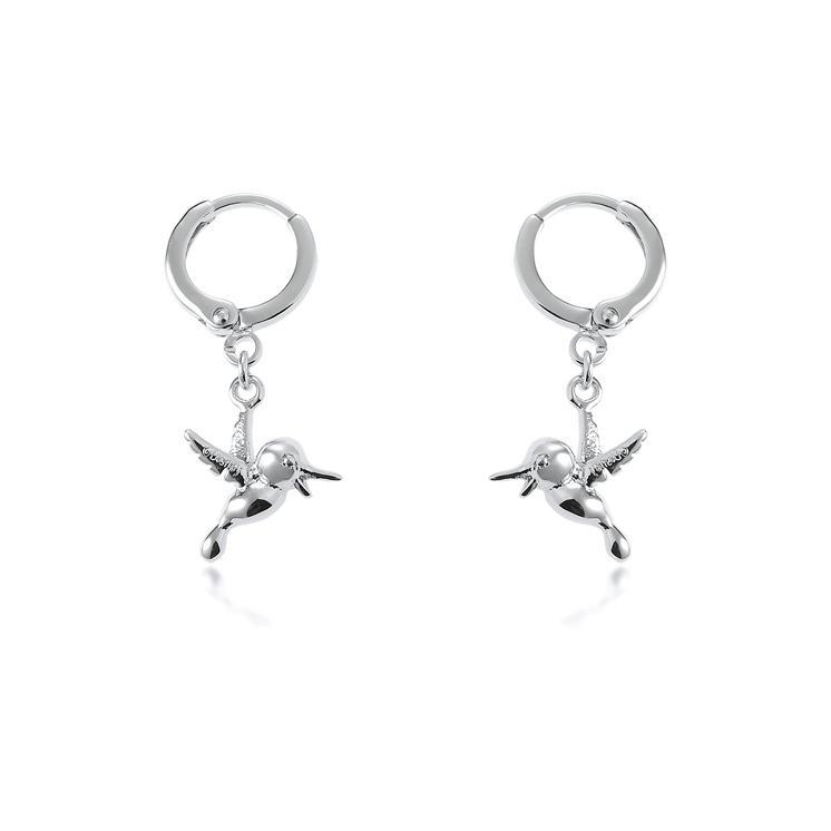 Couture Kingdom: Disney Princess Pocahontas Flit Hook Earrings - White Gold