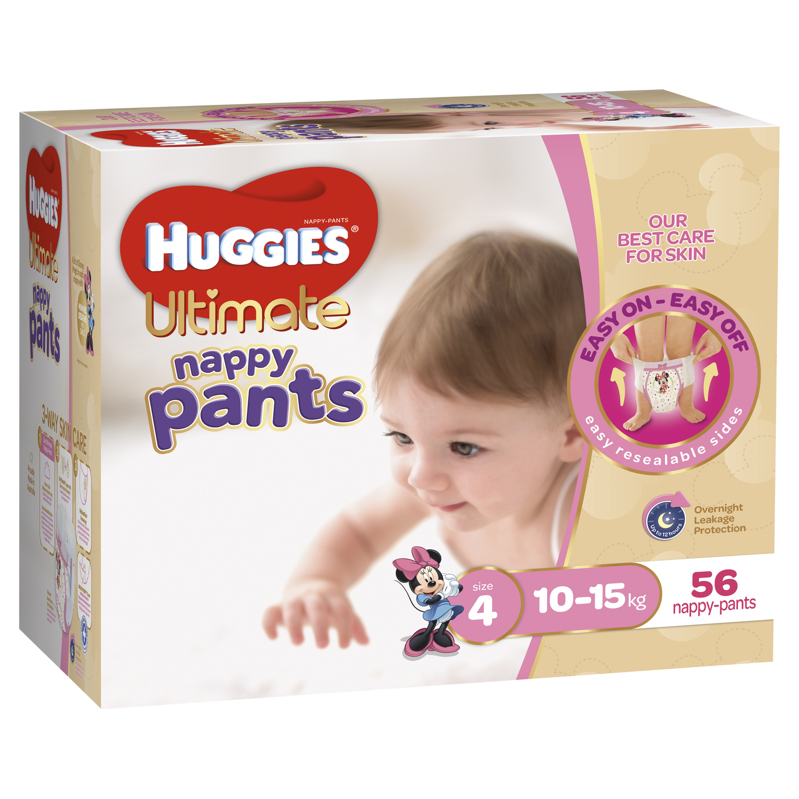 Huggies Ultimate Nappy Pants: Jumbo Pack - Toddler Girl 10-15kg (56) image