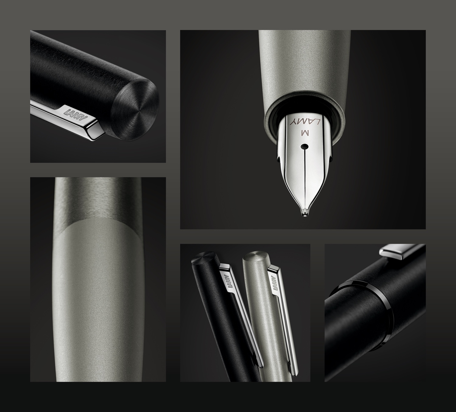 Lamy aion Fountain Pen - Olive/Silver (Medium) image