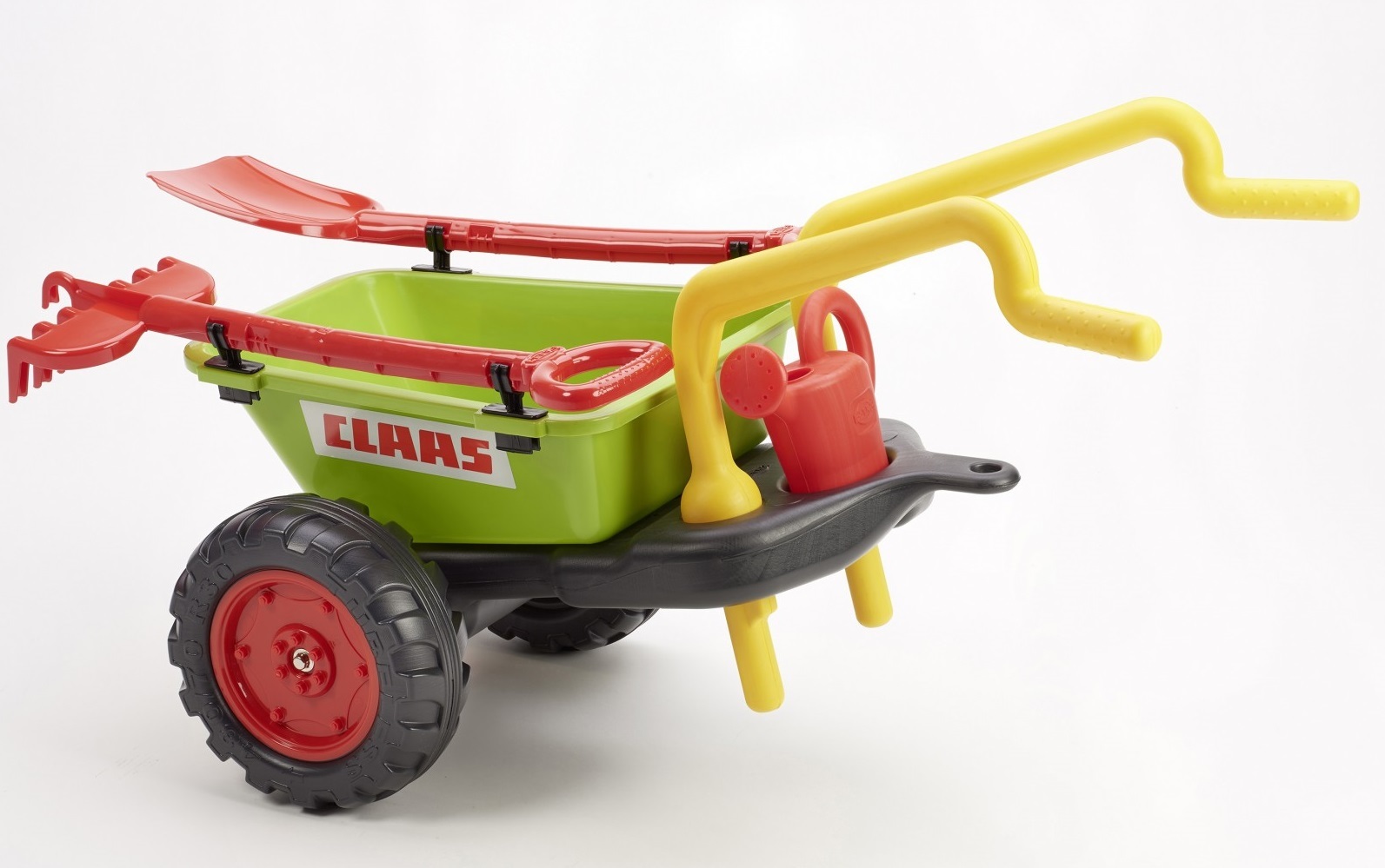 Falk: Claas Wheelbarrow Trailer - With Little Gardner Set