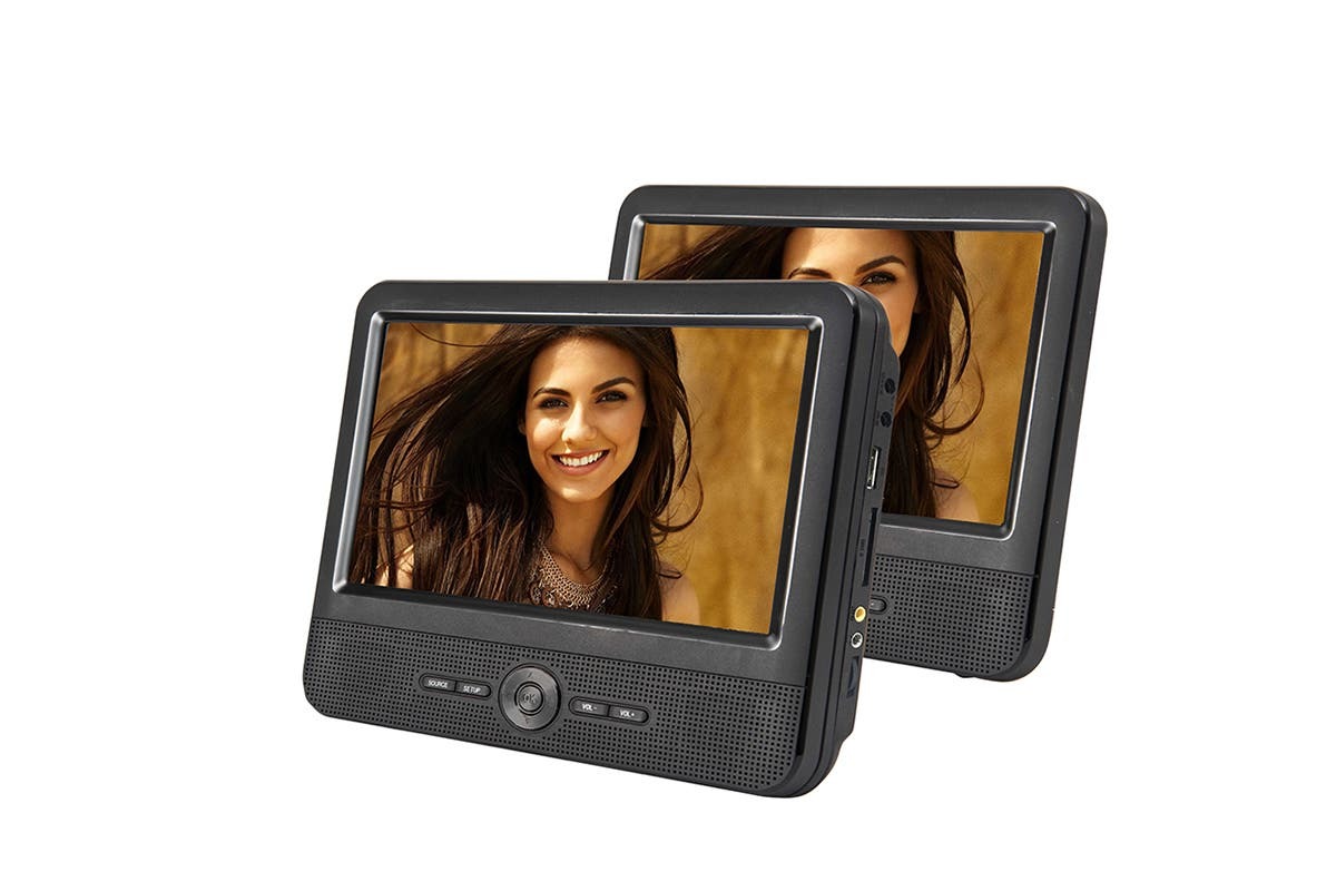 Buy 9" Twin Screen In Car Portable DVD Player at Mighty Ape NZ