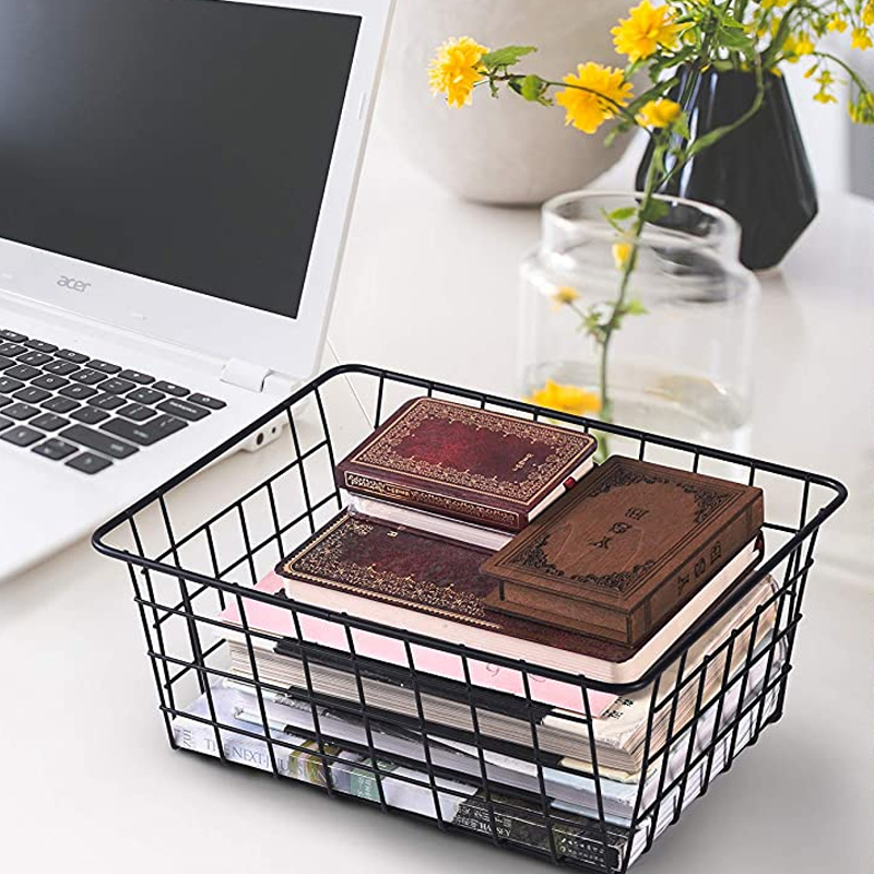 4Pack Wrought Iron Desktop Storage Basket at Mighty Ape NZ