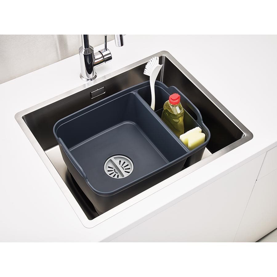 Joseph Joseph Wash & Drain Store Dark Grey at Mighty Ape NZ