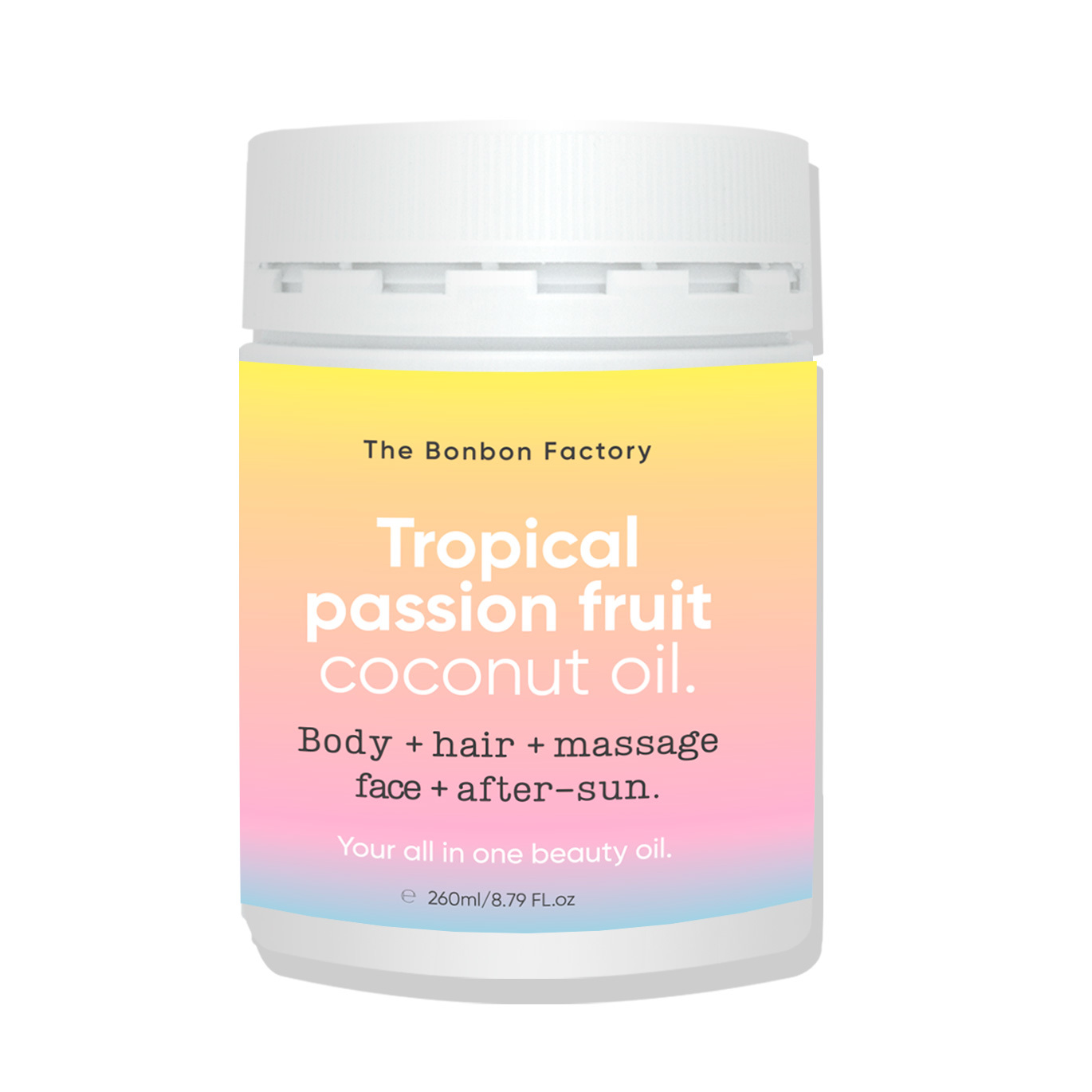 The Bonbon Factory: Tropical Coconut Beauty Oil (260g) image