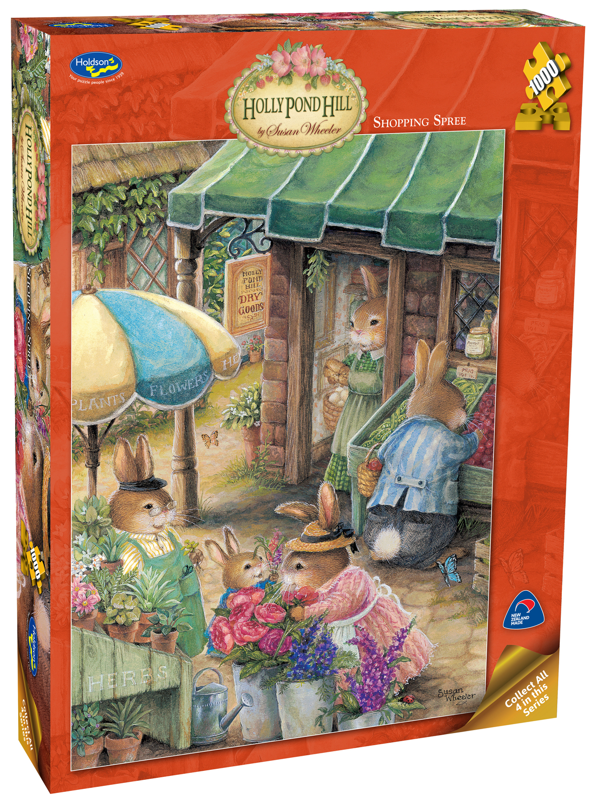 Holdson 1000pce Puzzles Holly Pond Hill Shopping Spree Board Game