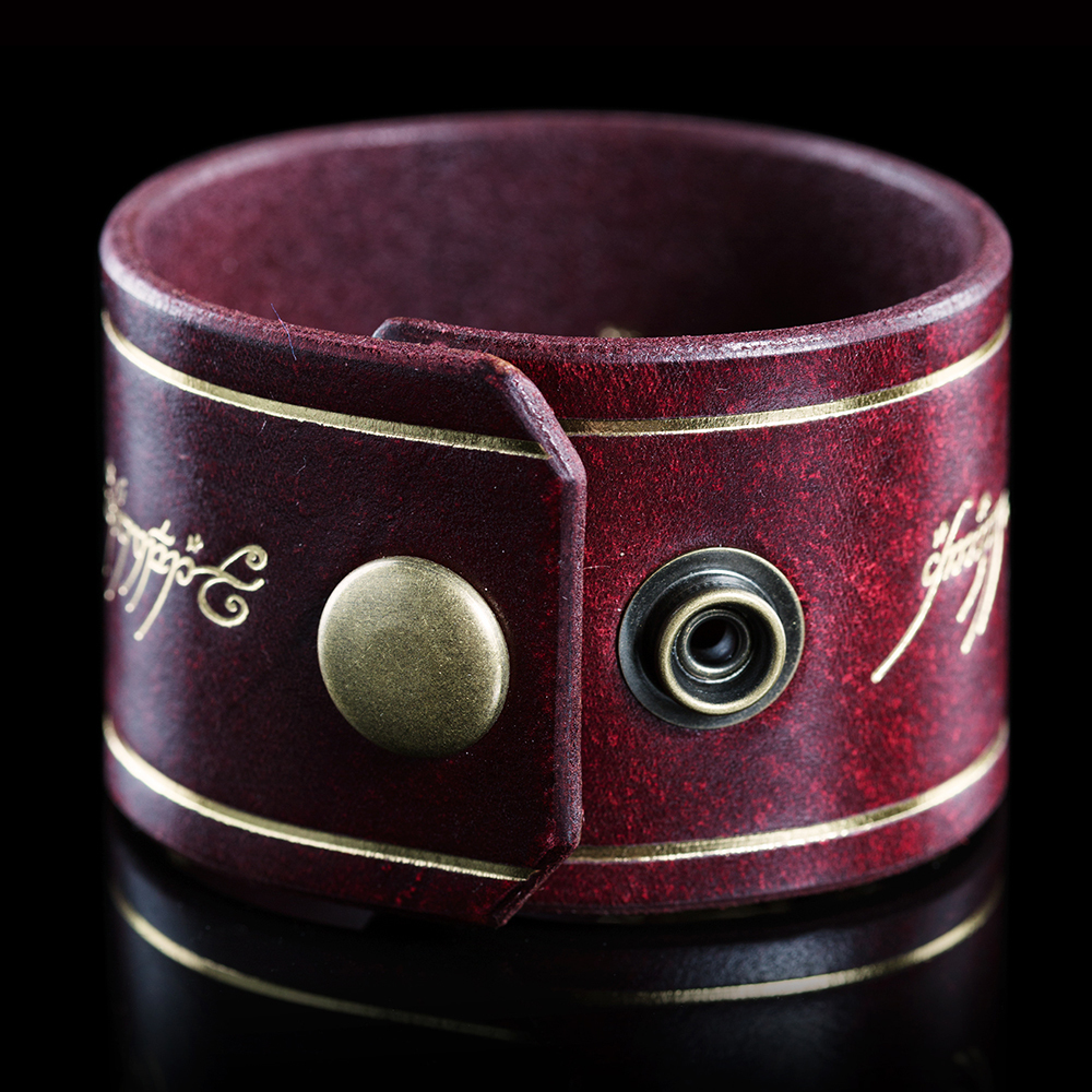 Lord of the Rings: Leather Cuff - One Ring Inscription image