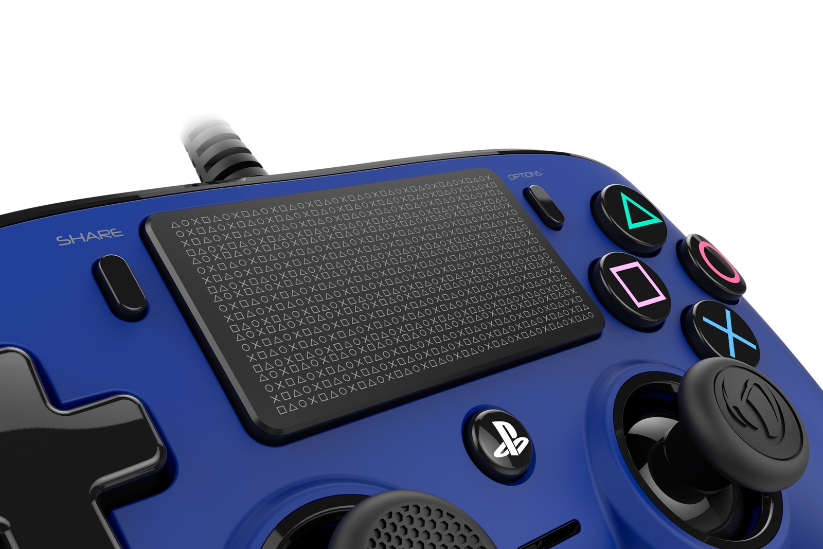 Nacon PS4 Wired Gaming Controller - Blue for PS4 image