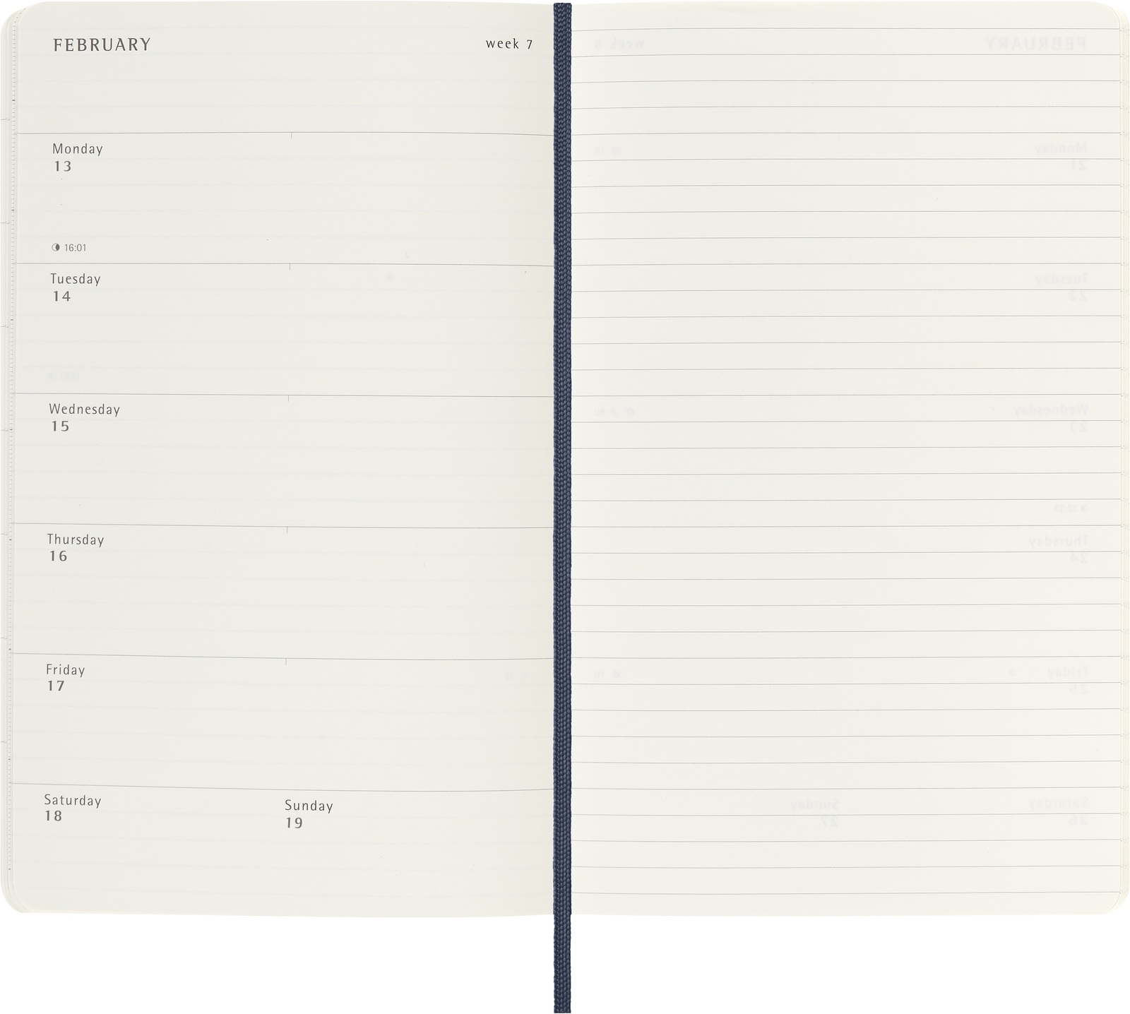 Moleskine 2023 Diary Large Soft Cover 12 Month Weekly Sapphire Blue