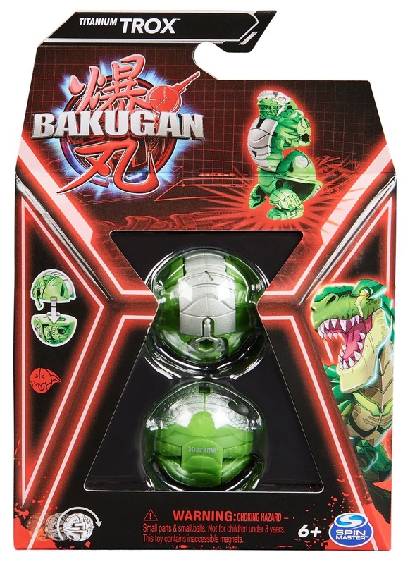 Bakugan: 3.0 Core Pack - Titanium Trox (Ventus/Green)