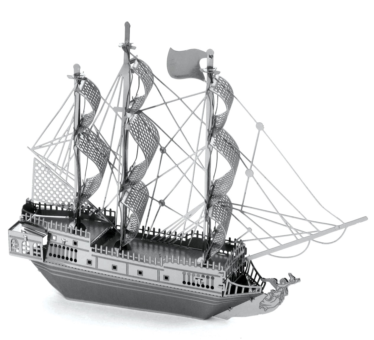 Metal Earth: Black Pearl Pirate Ship - Model Kit image