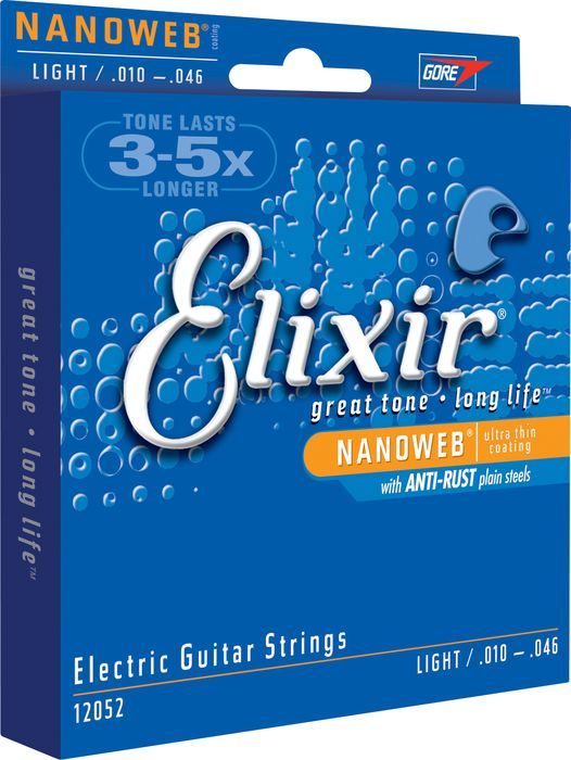 Elixir Light 10-46 NanoWeb Coating - Electric Guitar Strings image