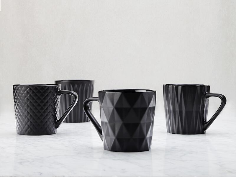 Maxwell & Williams Mug Set of 4 - Matte Black (400ML) image