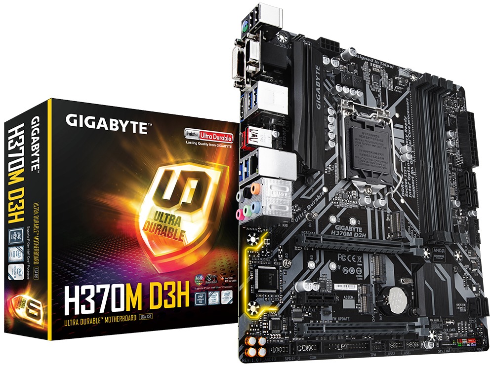 Gigabyte H370M D3H MATX Motherboard image