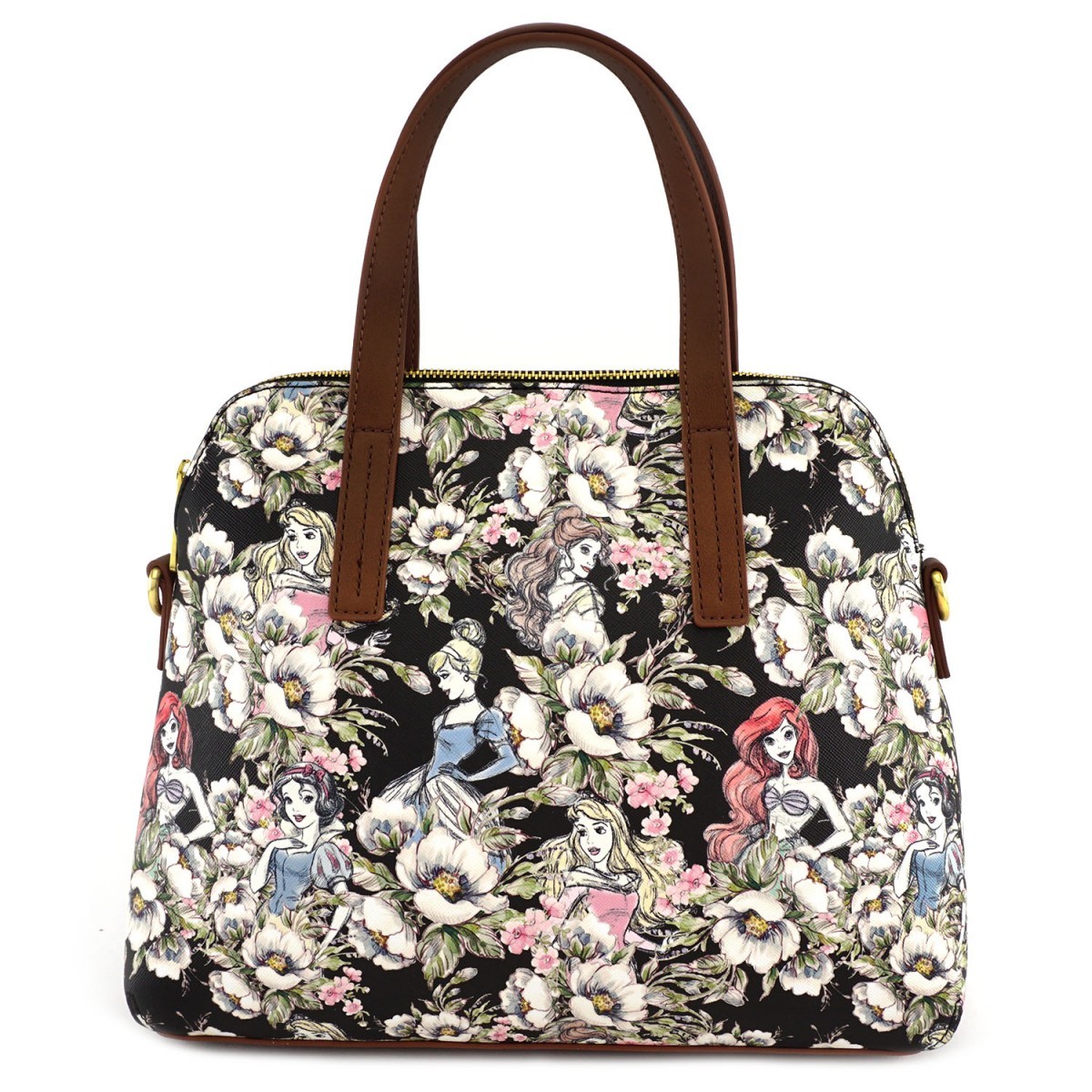 Disney Princesses Floral Crossbody Bag Women's at Mighty Ape